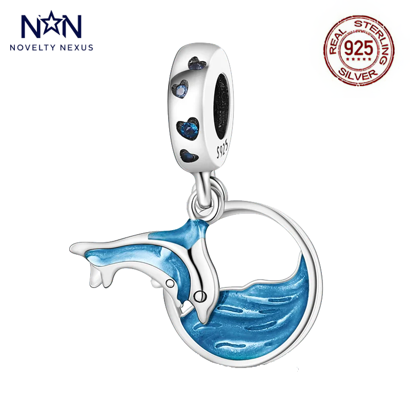 "Oceanic Leap" Sterling Silver Charm