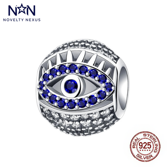 "Mystic Evil Eye" Sterling Silver Charm